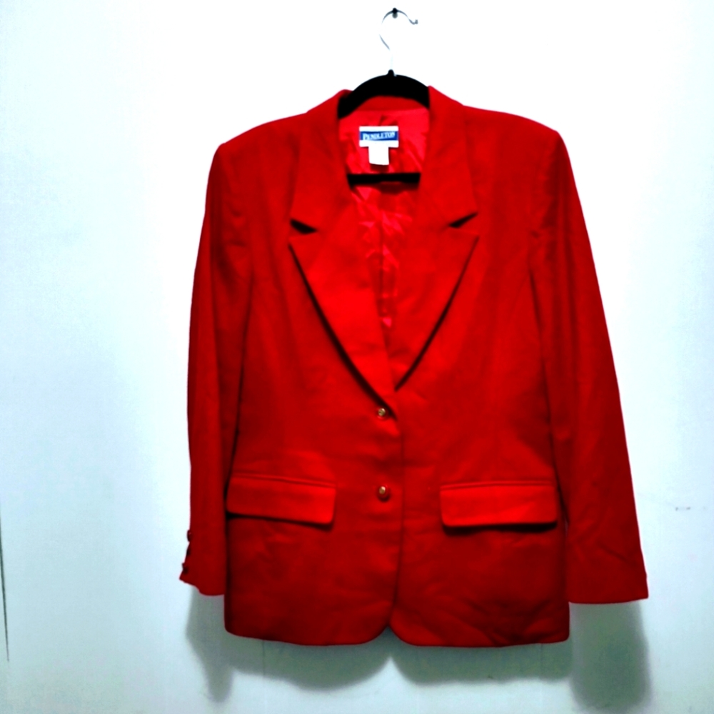 Pendleton Wool Red Blazer - image 1